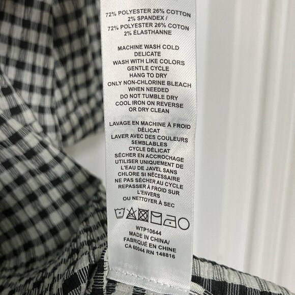 NWT Smash + Tess Valentina Puff Sleeve Top Womens M Gingham Babydoll Tunic - Picture 5 of 8